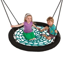 Nest swing in green and black